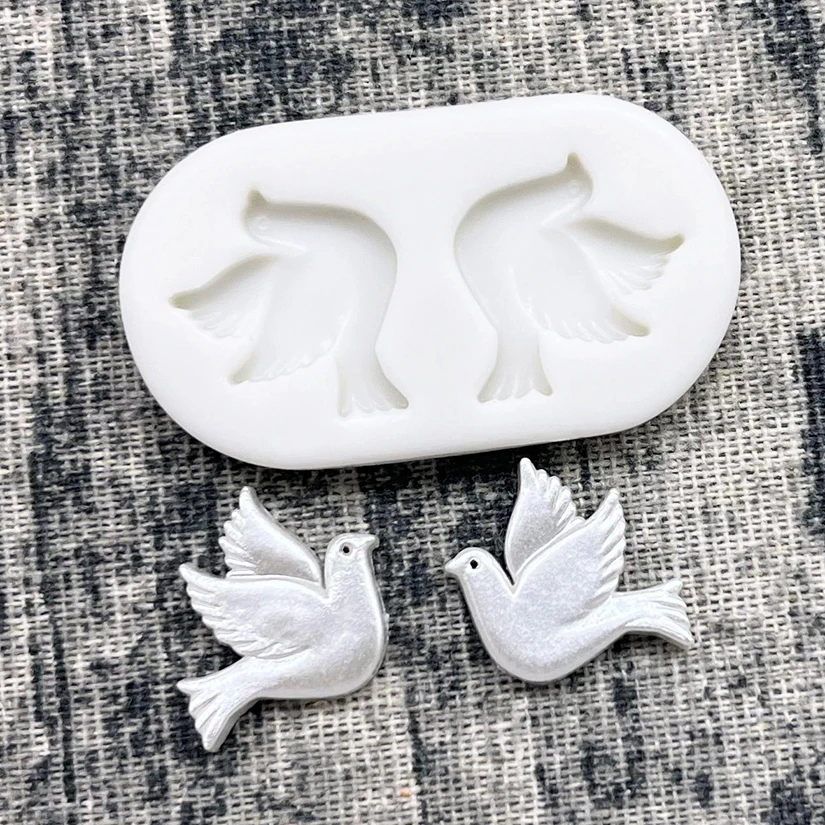 Taube Silikon form Sugar craft Cupcake Backform Schokoladen fondant Kuchen Dekorations werkzeuge – Detail 3