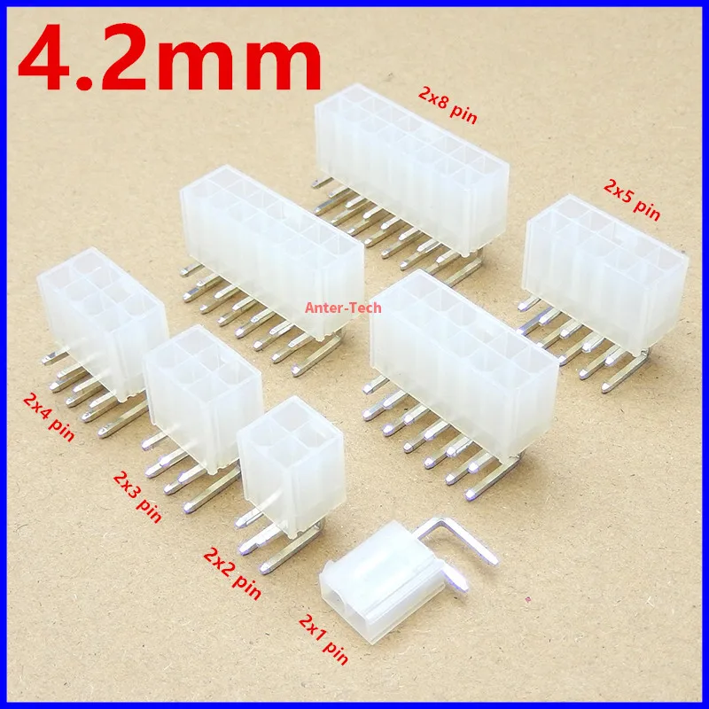 5/10PCS 5569 4.2mm right angle female socket power wire connector 2*2/3/4/5/6/7/8/9/10/12 Pin for 5557 plug pc/car/computer