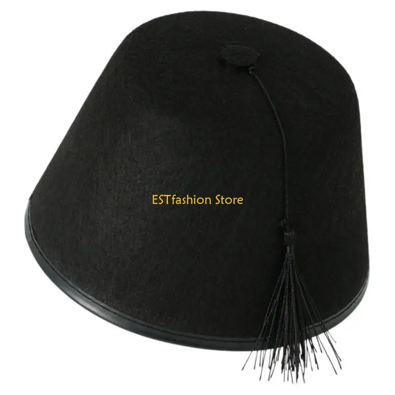 Y5GC Moroccan Unique Hat Durability Traditional Craftsmanship Hat Tassels Pattern Hat