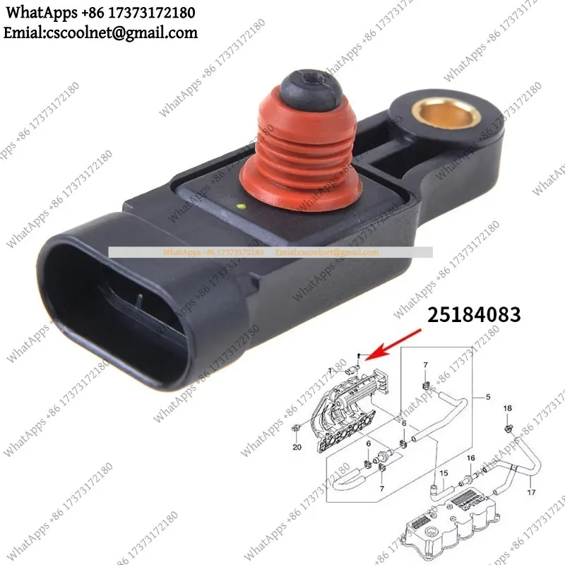 25184083 96325870 Manifold Absolute Pressure Map Sensor Fits For Chevrolet Spark Aveo Matiz Lova Daewoo Kalos Car Parts