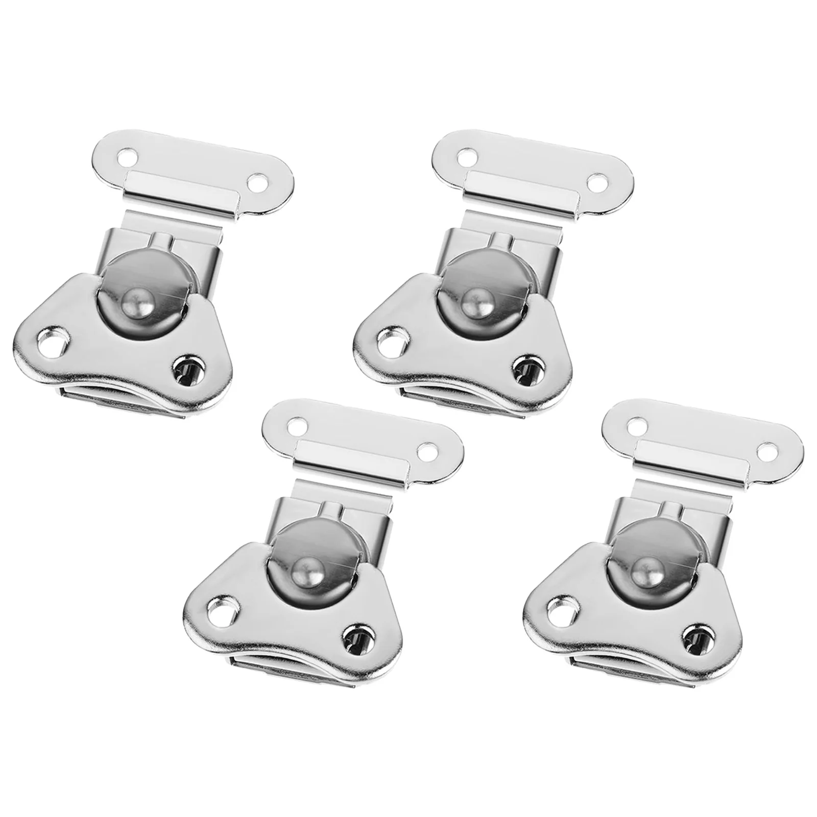 4Pack Spring Latch Stainless Steel Spring Loaded Small Butterfly  Latch For Cabinets Tool Box Locker Flight Case Microphone Box