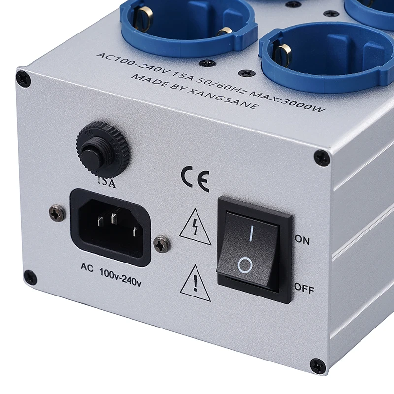 Pawalle tp80 power filter socket EU pure copper gold-plated socket with noise reduction and surge prevention