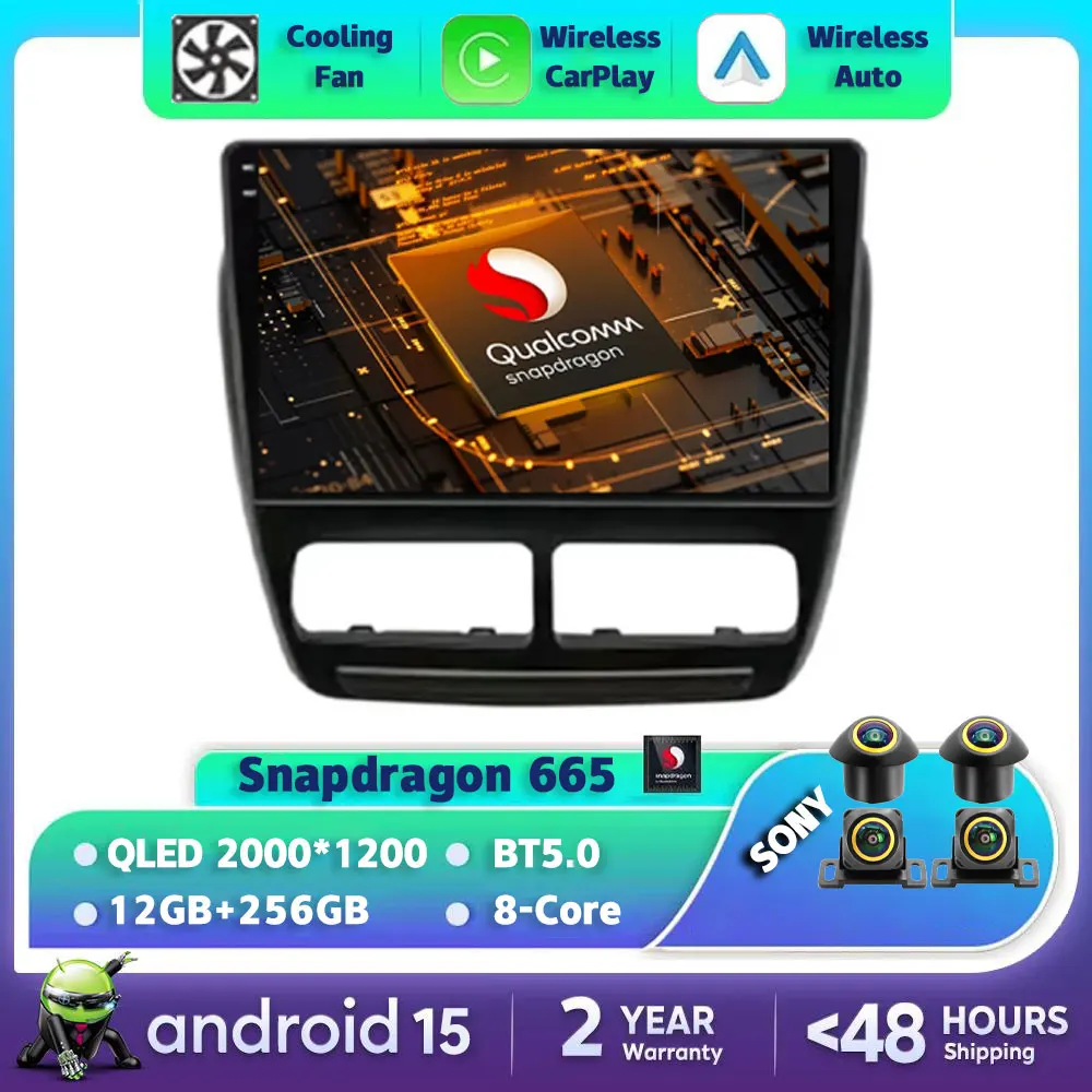 

Android 15 Car Radio For Fiat Doblo Opel Combo Tour 2010 2011 2012 - 2015 GPS NAVI QLED Head Unit 4G LTE 5G WIFI BT Qualcomm