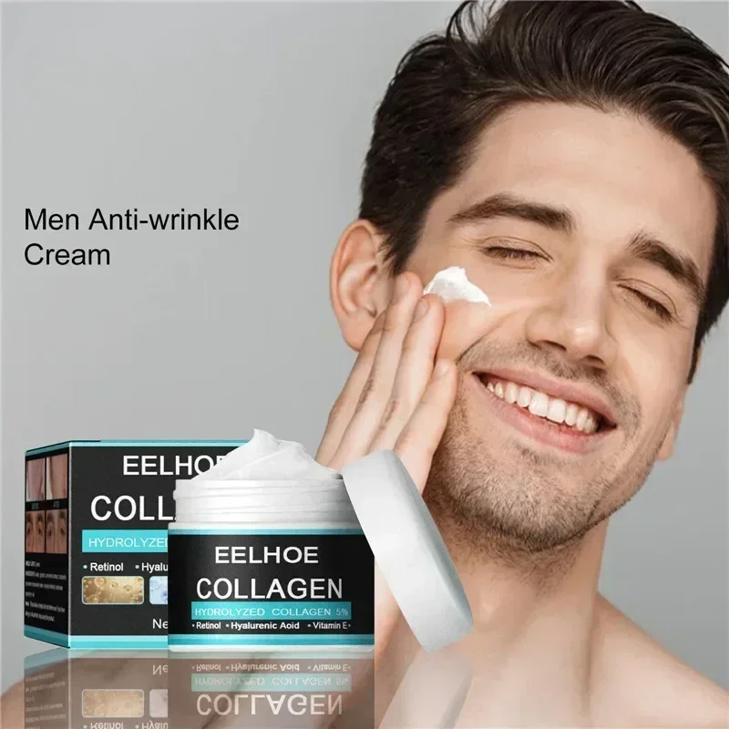 

Collagen Anti Wrinkle Cream For Men Hyaluronic Remove Wrinkles Firming Lifting Moisturizing Anti Aging Brightening Face Care New