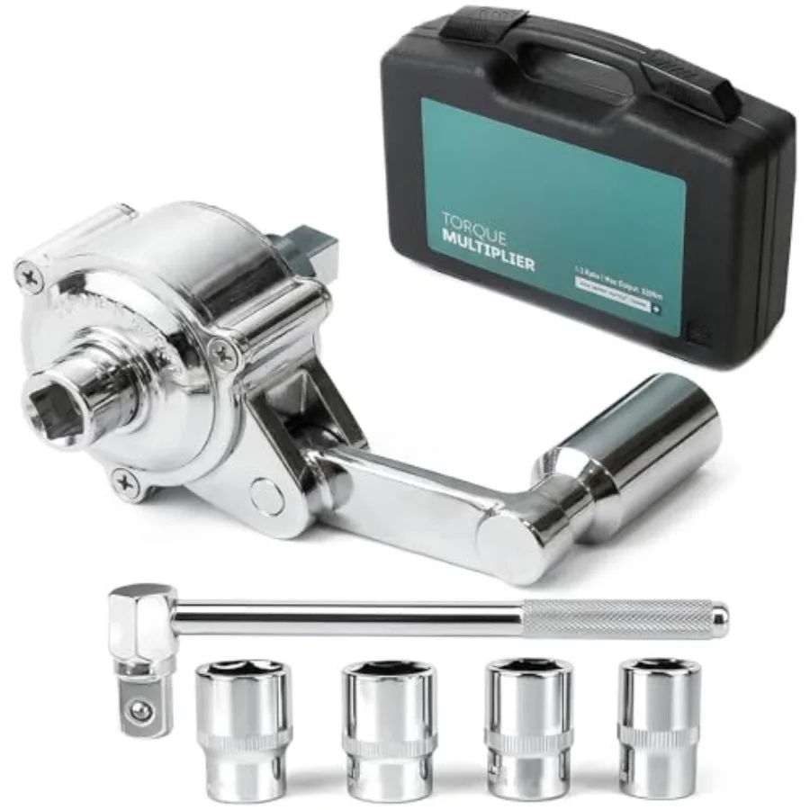 

Набор ключей-множителей крутящего момента EverStrong, привод 1/2 дюйма, усиленный, для снятия колесных гаек грузовиков, фургонов, полуприцепов, передаточное число 1:58