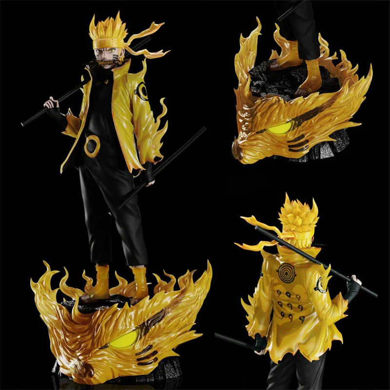 Naruto Anime In Stock Uchiha Sasuke Six Paths Naruto Action Figure 29CM 1/6 Anime Figures Collectible Boxed Model Dolls Gift Toy