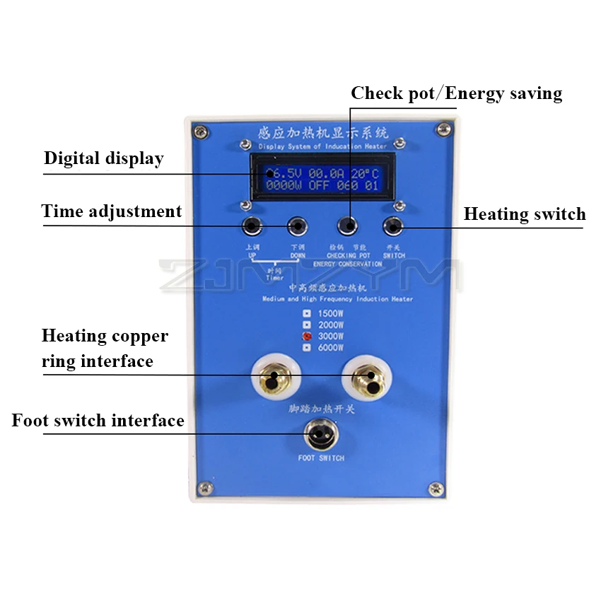 2KW/3KW riscaldatore a induzione macchina di riscaldamento a induzione forno di fusione macchina di fusione ad alto punto di fusione oro metallo