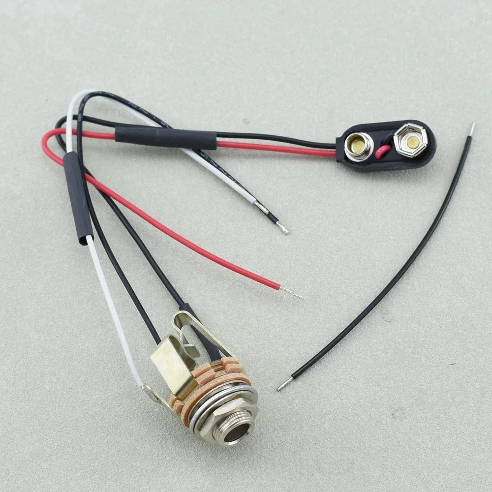 1 Piece USA Switchcraft Short Open Electric Guitar/Bass Jack with Wire Stereo Jack Suitable for Replacement