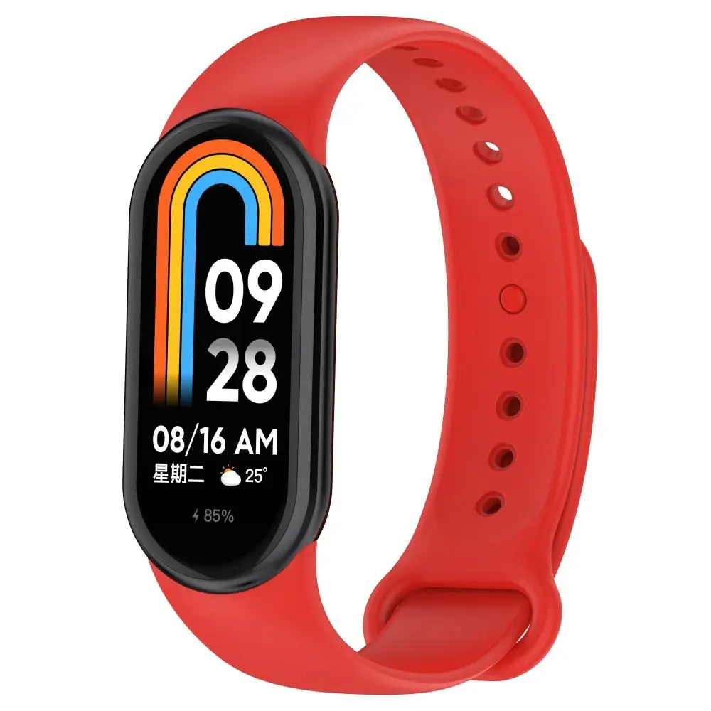 Correa de silicona suave para Xiaomi Mi Band 8, Accesorios inteligentes, repuesto de pulsera