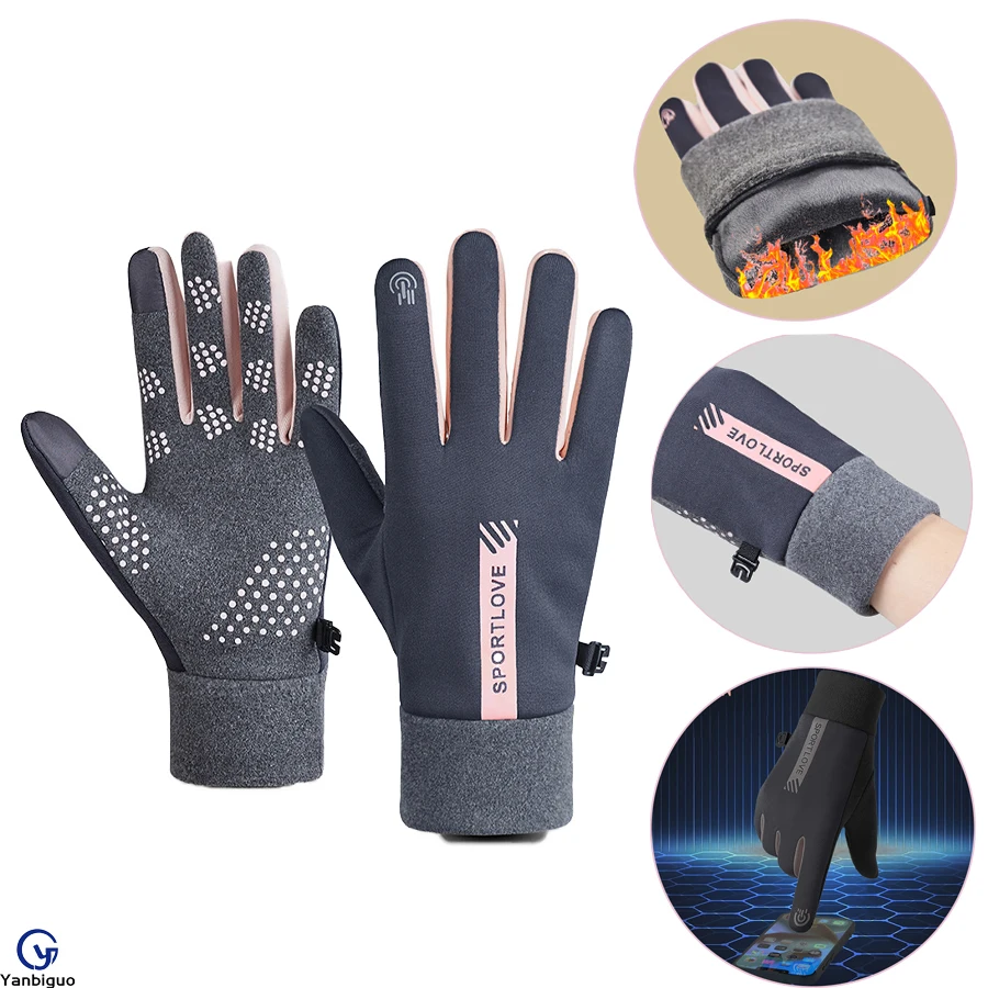 Winter Gloves Touch Screen Water Resistant Windproof Thermal for Running Cycling Driving Hiking for Men Women