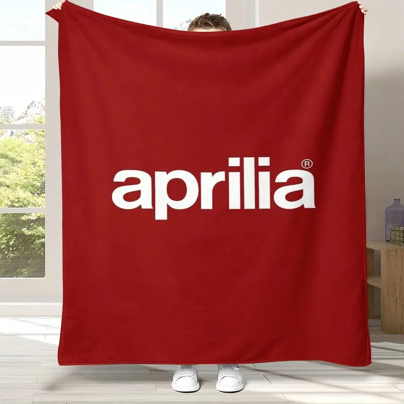 A-Aprilia Motorcycle Style Garage Racing Soft Flannel Throw Blanket,Cozy Blanket for Bed,Sofa,Living Room,Picnic,Home Decor Gift