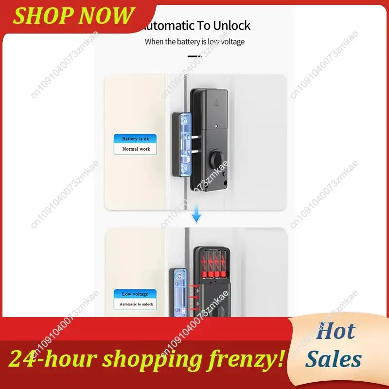 

Daily Sale 2X Smart Tuya App IC Card Lock For Wooden Door Bluetooth Lock Electronic Door Lock No Drill