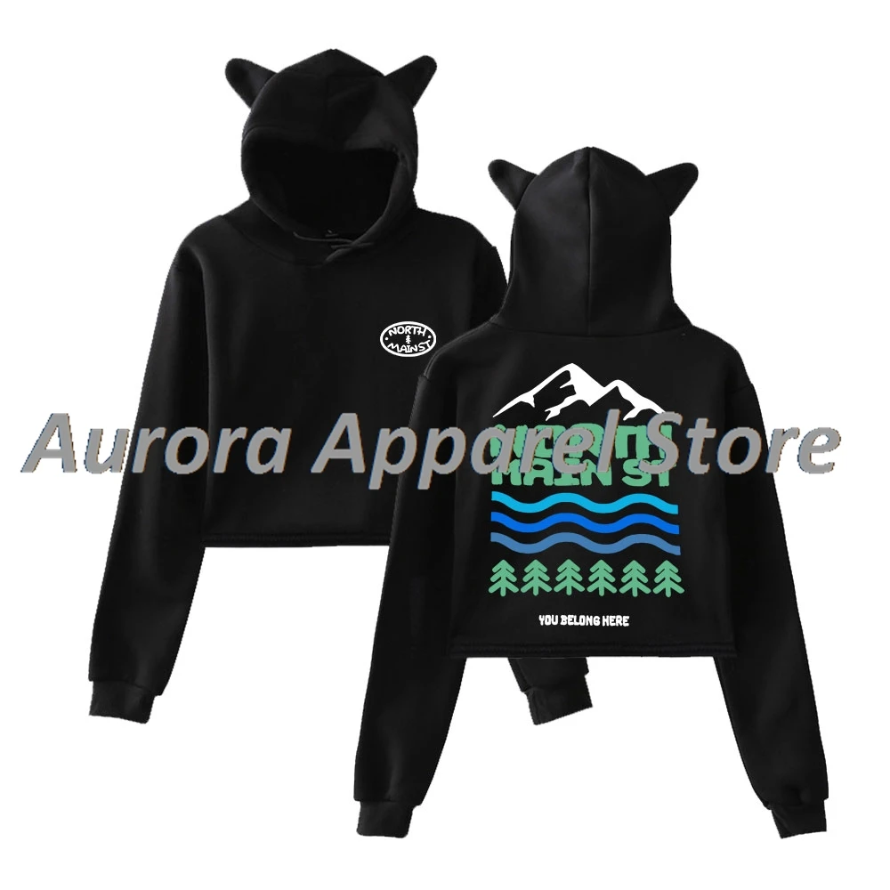 

Хенрик You Belong Merch, пуловер, женская толстовка с кошачьими ушками, футболка с длинными рукавами, женская одежда