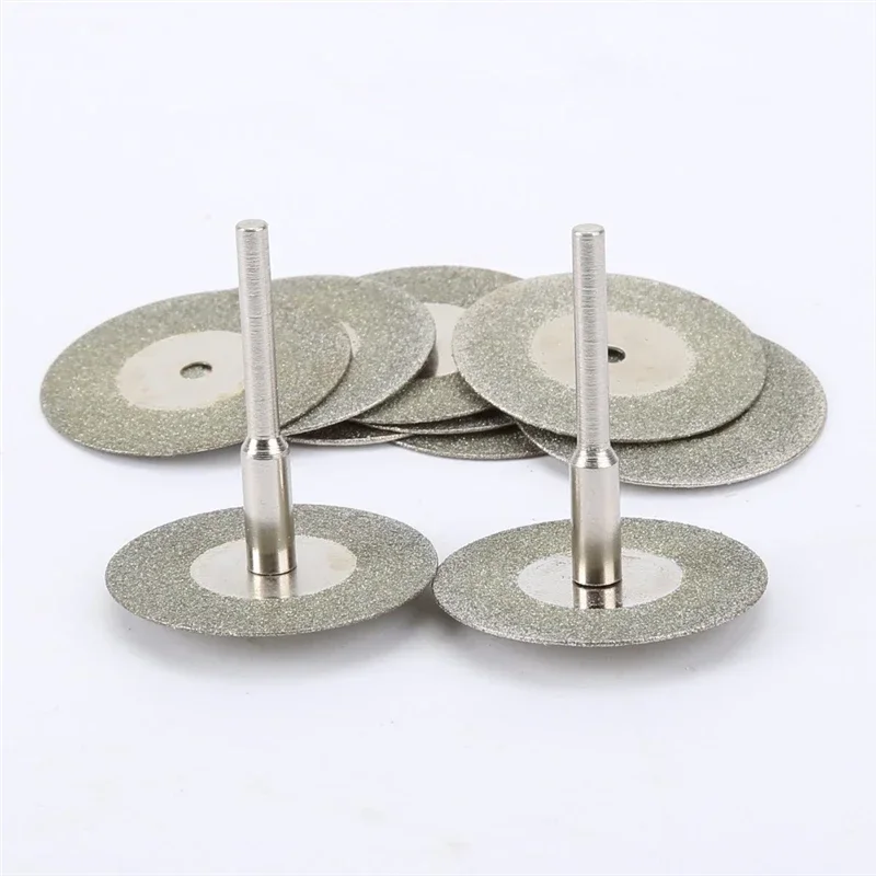 10Pcs Diamond Circular Saw Blade Set Mini Cutting Disc Rotari Blade Tool Woodworking Electric Grinding Dremel Accessory Cut Disc