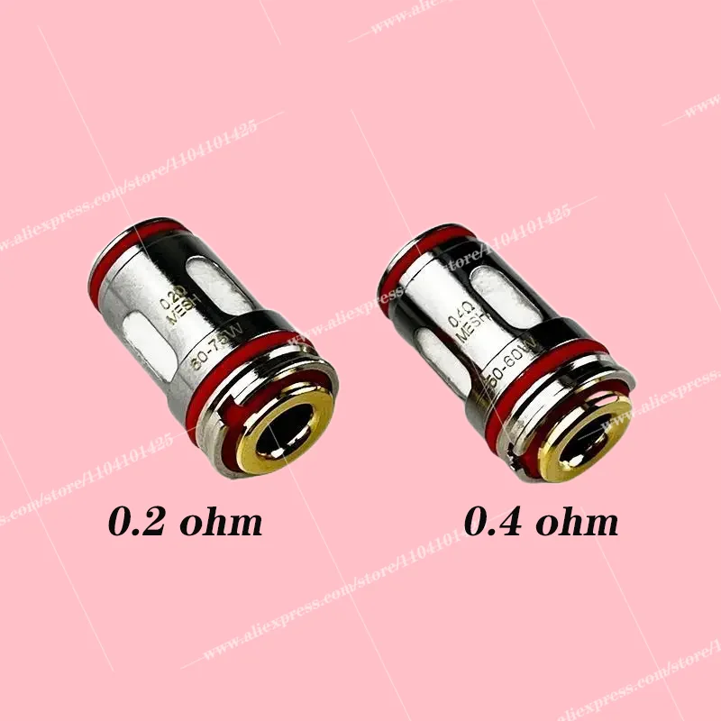 ITank Sub Ohm 탱크용 GTi 코일 메쉬 코일, 타겟 200 100/80 GEN 80S 및 200 키트 (5 개), 0.2ohm 0.4ohm