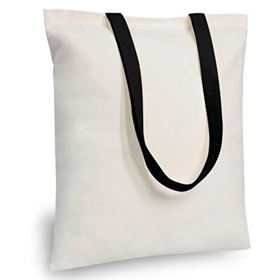 Pack Economical Cotton Tote Bag, Lightweight Reusable Grocery Shopping Cloth Bags, Suitable for DIY, Advertising, Promotion, Gi