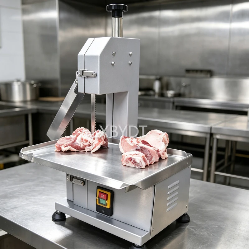 Electric Bone Saw, Butcher Meat Cutting Machine, Robust Band Saw Cutter For Frozen Meat And Bone