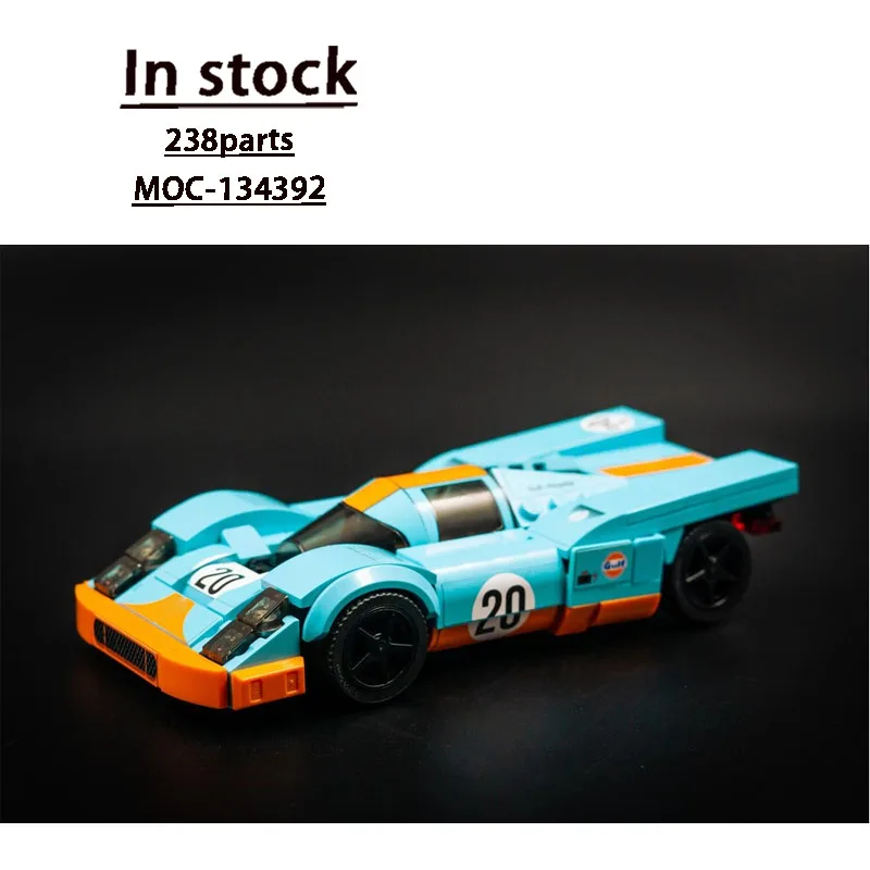MOC-134392 Ikonische F1 Sportwagenrennen Bausteine Modell 238 Teile MOC Kreative Jungen Kinder Geburtstag Bausteine Spielzeug Geschenk