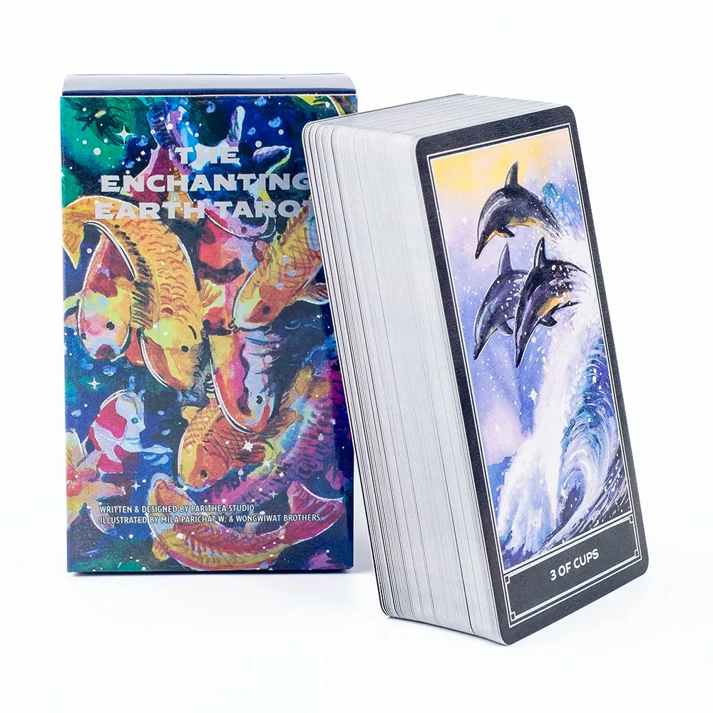 

The Enchanting Earth Tarot 80 Card Deck Divination Edition Настольная игра в стиле природы для интуитивно-восстановления и самооборудования