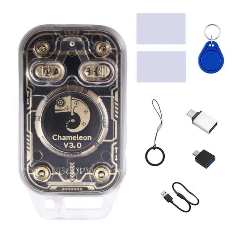 b63b-カメレオン-v30-rfid-スマートチップリーダーエミュレータ-1xuid-キーホルダー-1xuid-カード-1xcuid-カード-125k-1356m-id-ic-タグコピー機