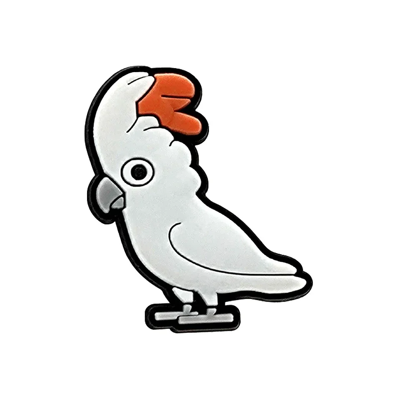 Parrot Bird Shoe Charms for Crocs Sandals Men Clogs Pins Women Badges Girls Jeans Kids Decorations Buckle Shoes Accessories