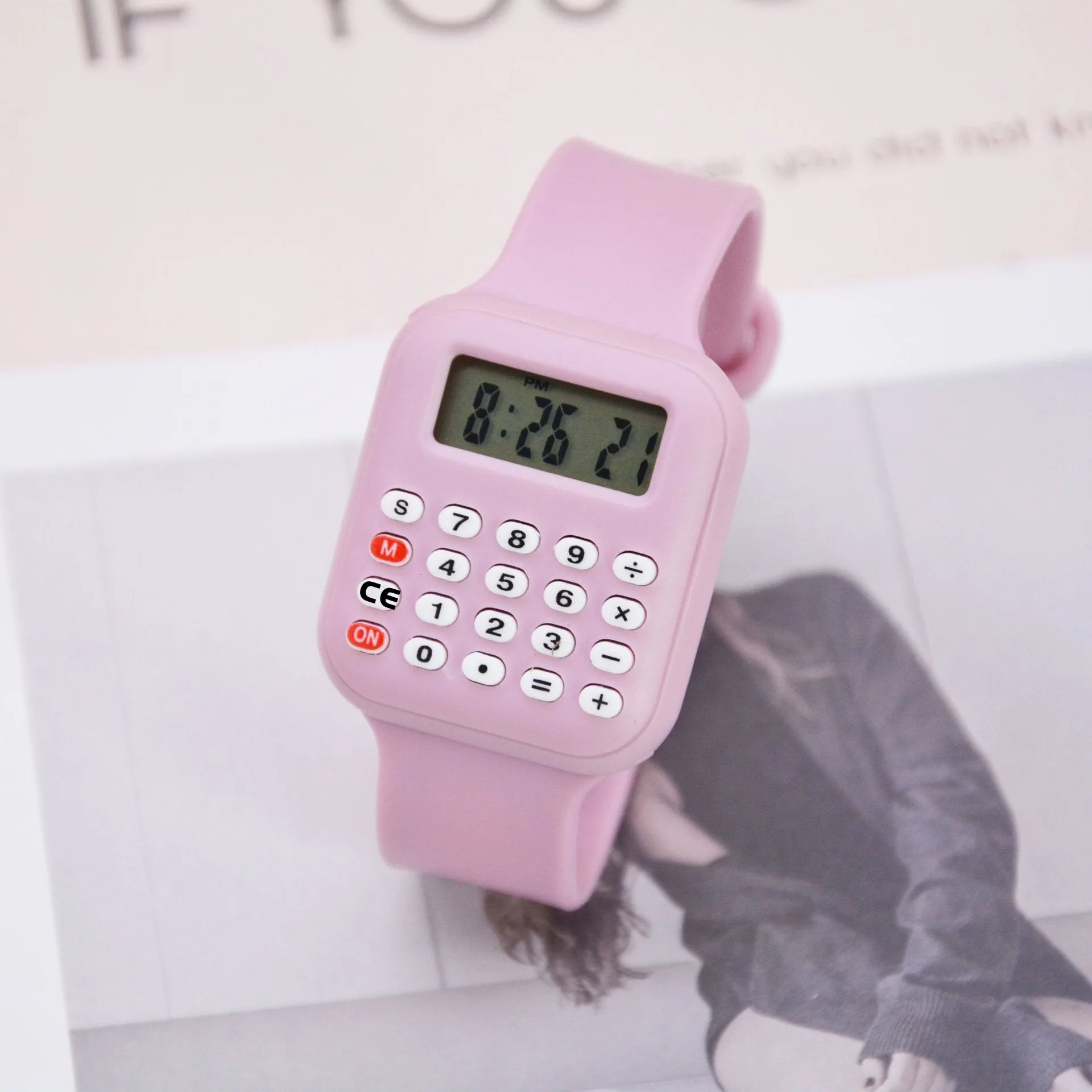 2pcs Children Watch with Calculator Function LED Digital Watch Sports Electronic Watch for Boys Girls Kids Student Gift Clock