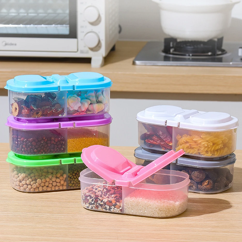 Küche Lebensmittel Lagerung Container mit Deckel Kühlschrank Reise Outdoor Organizer Box für Mittagessen Obst Snack Box Kühlschrank Organisation