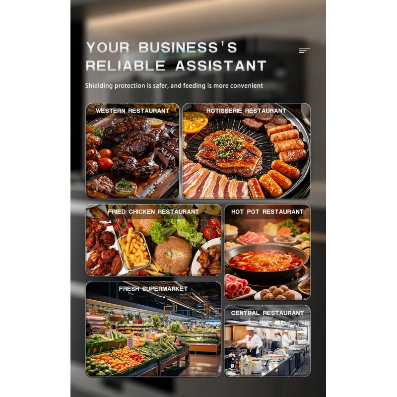 آلة تقطيع وتقطيع اللحوم والغداء التجارية