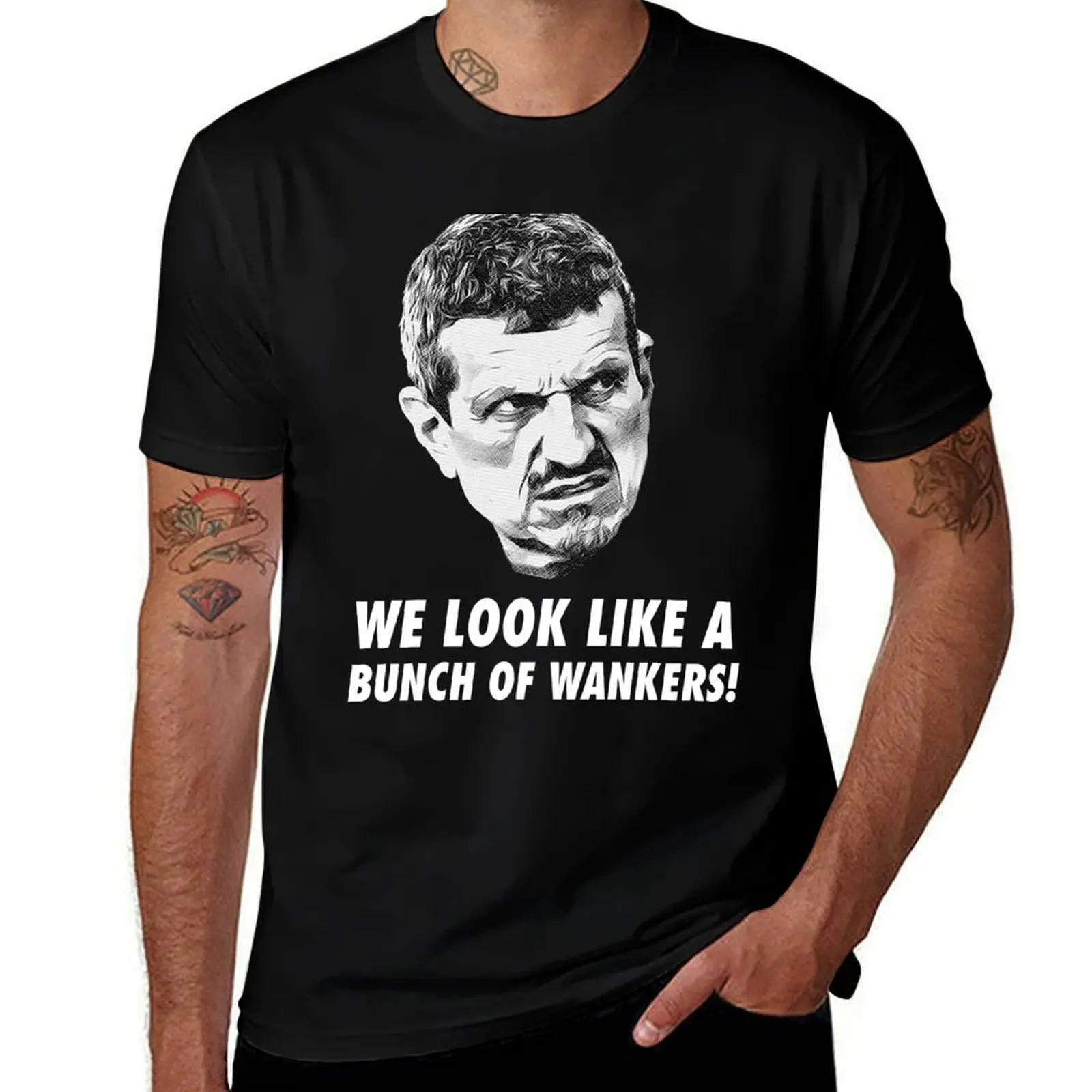 

guenther steiner v3 T-Shirt luxury t-shirt croswit shirt man boys whites Funny t-shirt t shirts for men cotton