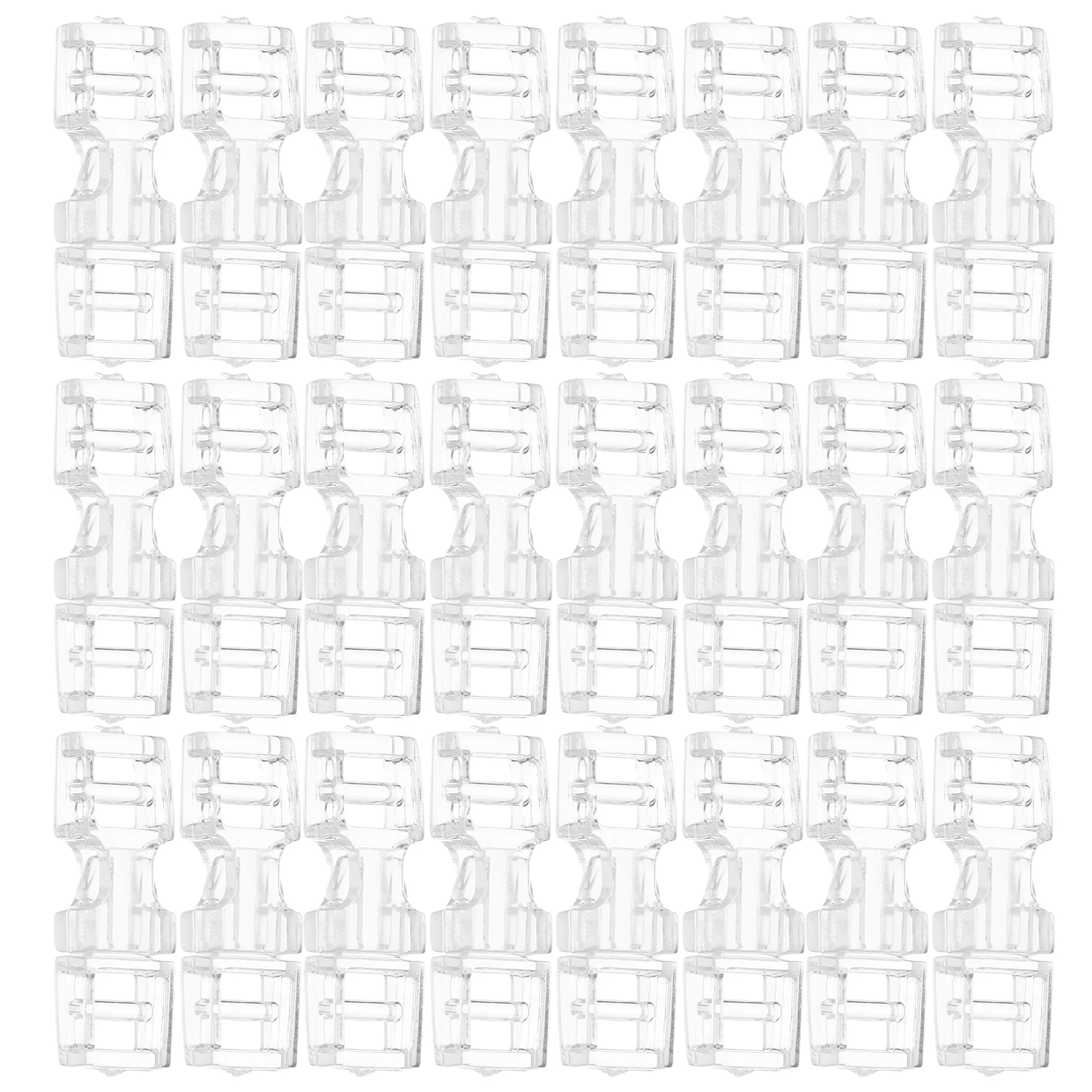 

30pcs Invisible Extension Buckles Traceless Press On Connectors Reusable Seamless Plastic Holders For Fake Nail Fasteners