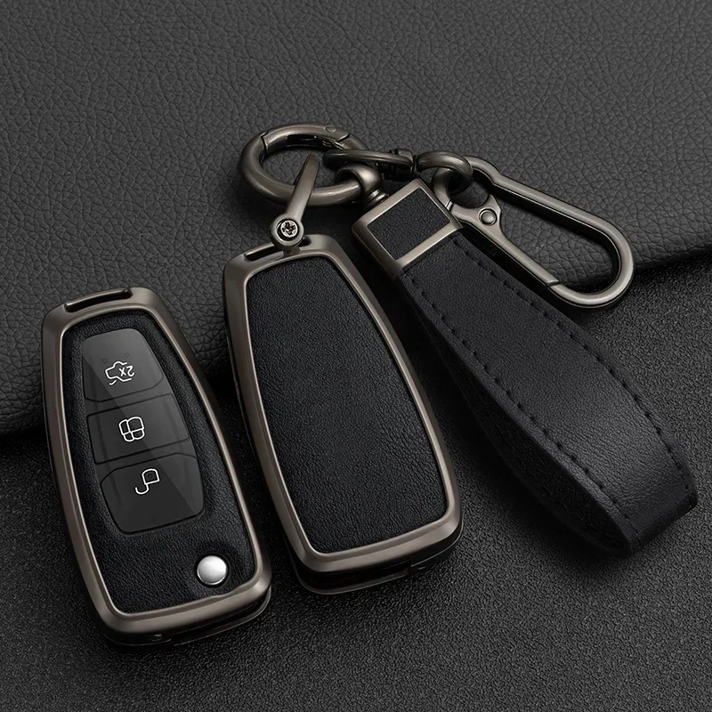 Car Key Case Cover Shell For Ford Ranger C-Max S-Max Focus Galaxy Mondeo Transit Tourneo Custom Ecosport Accessories