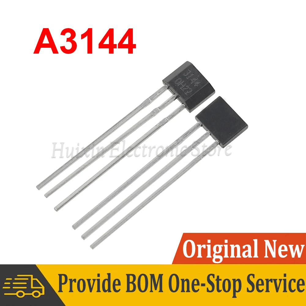 

10pcs A3144 A3144E A3144EUA OH3144E 44E Hall Effect Sensor 3144 TO-92S