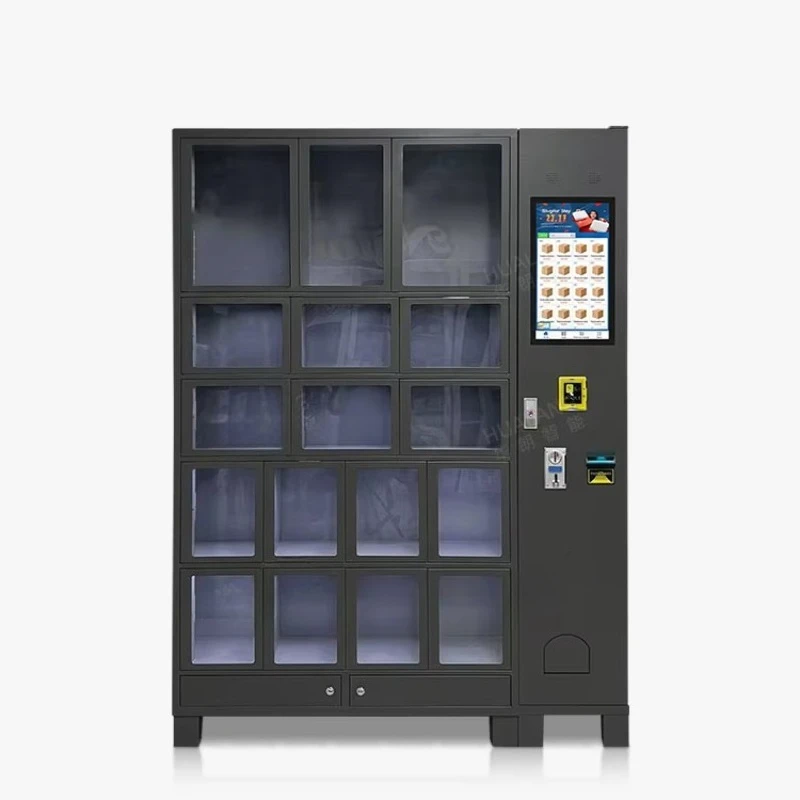 FOODLINE Customized Exterior Design 17 Doors Smart Vending Machine Touchscreen Locker Vending Machine for Clothes