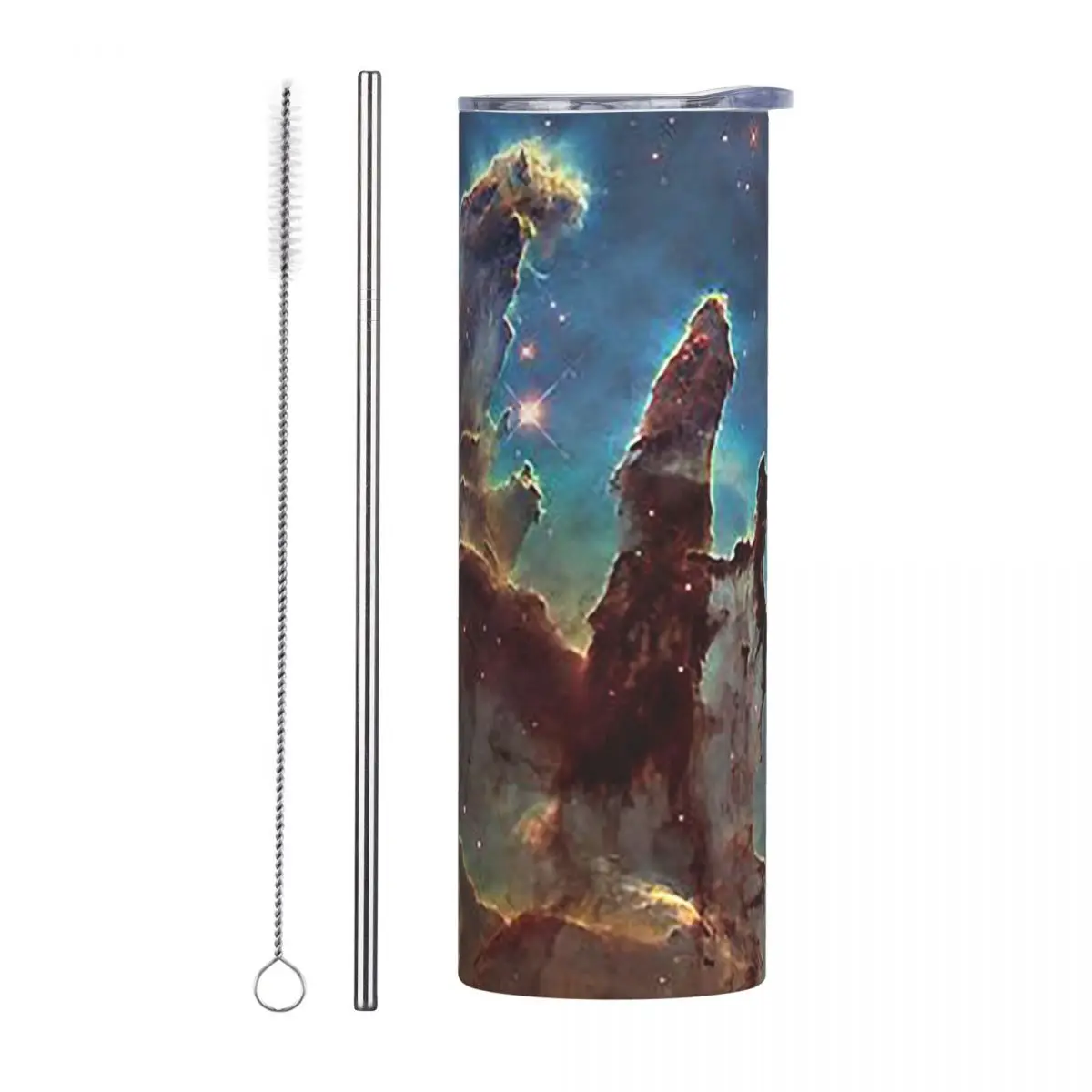 Eagle Nebula - The Pillars Of Creation Stainless Steel Tumbler Vacuum Insulated Mug Thermal Cold Bottle Straws With Lid 20oz