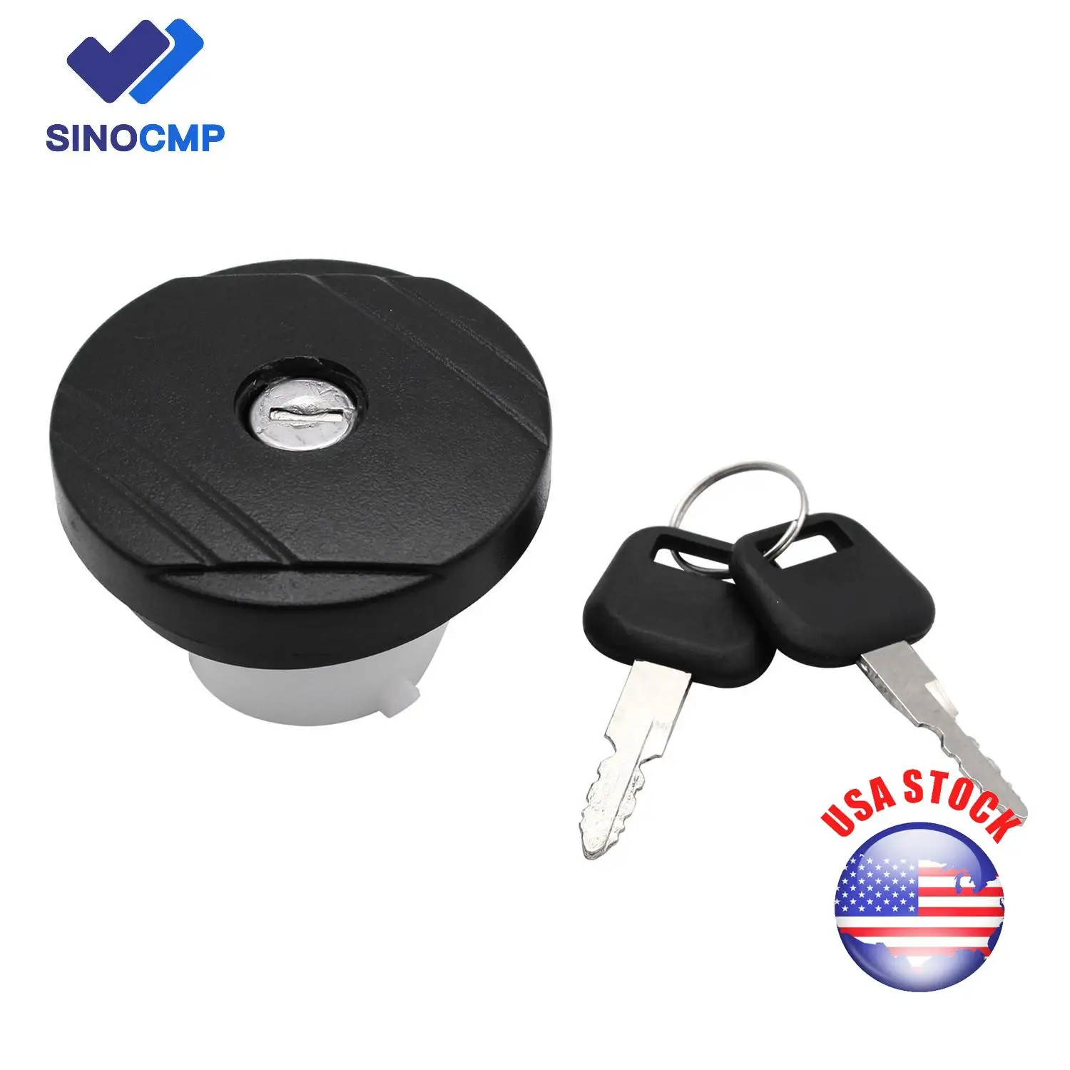 SINOCMP 4411620 Locking Gas Fuel Tank Cap with Keys for Transit MK6 MK7
