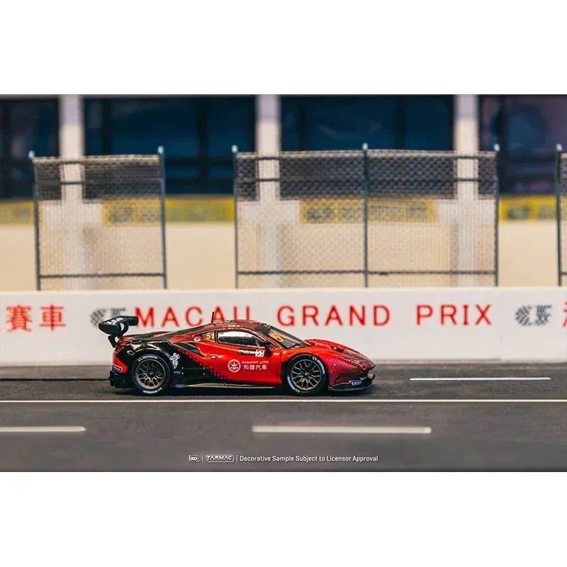 TW 1:64 فيراري 488 GT3 Macau GT Cup 2022 Harmony Racing Diecast نموذج سيارة مجموعة ألعاب Tarmac Works #3