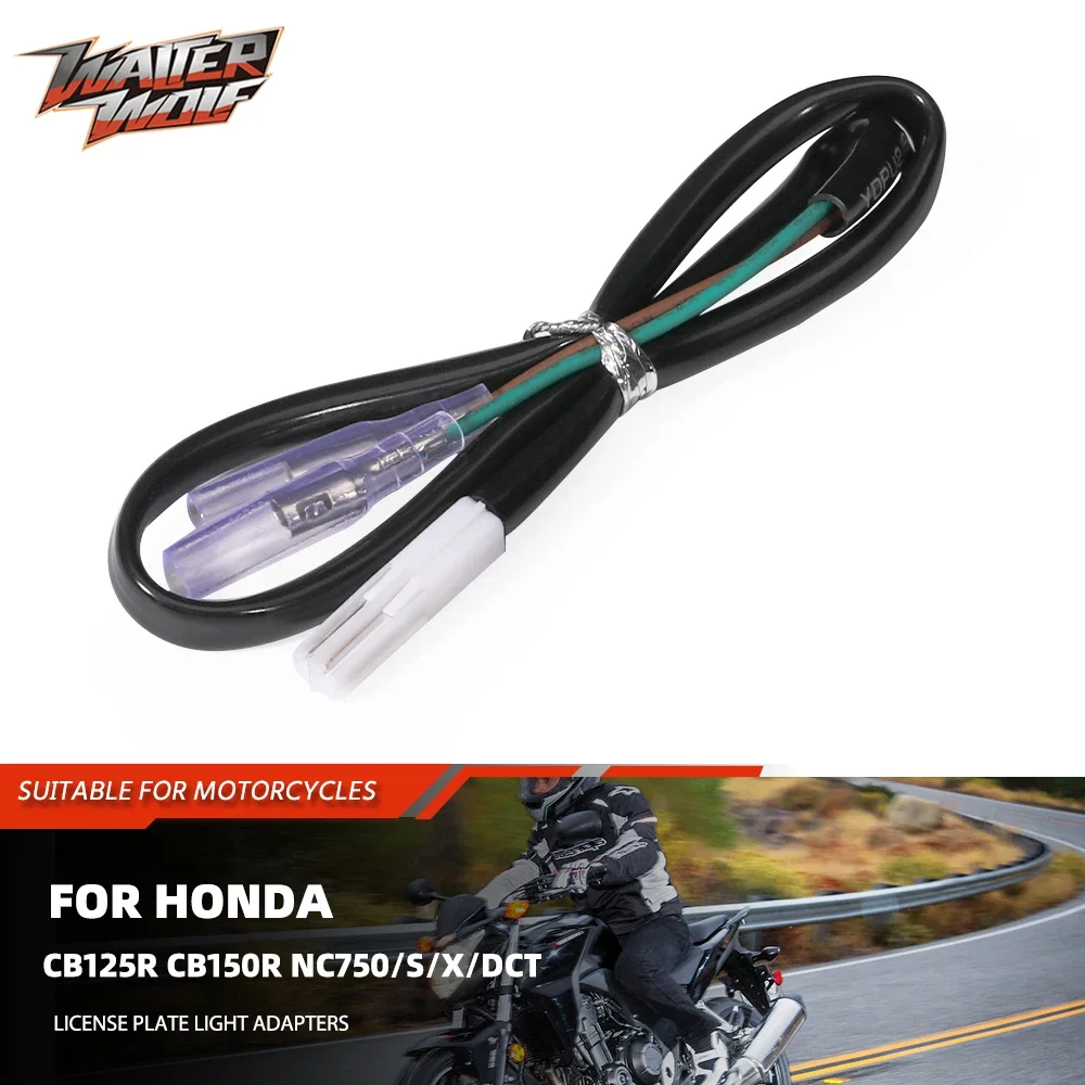 

For Honda CB125 CB150 CB300 CB400 CB500 CB650 NC700 NC750 /S/X/DCT 2 Wire Cables License Plate Light Adapter Plug&Play Connector