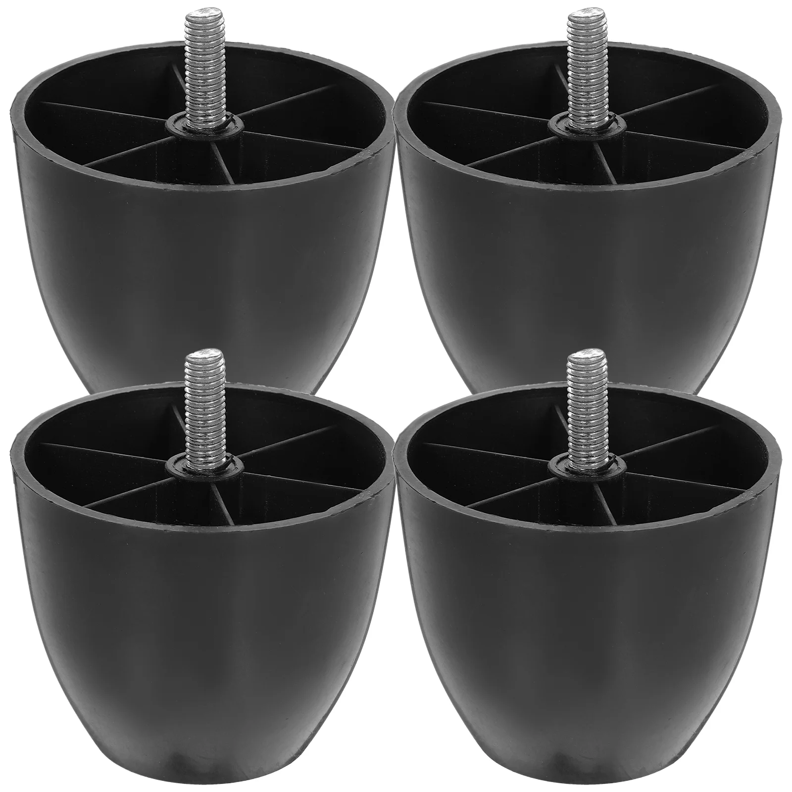 4 Pcs Round Sofa Legs Chair Foot Rest Furniture Zinc Alloy Feet Replacement Parts
