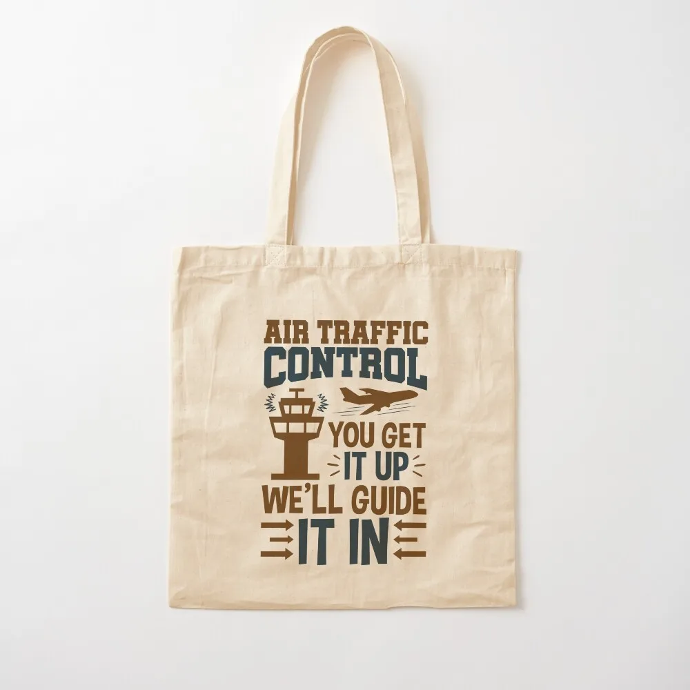وحدة تحكم المرور الجوي مضحك إقتباس الهدايا حمل حقيبة أكياس البيئية شخصية حمل حقيبة كبيرة المرأة حقيبة كتف قماش