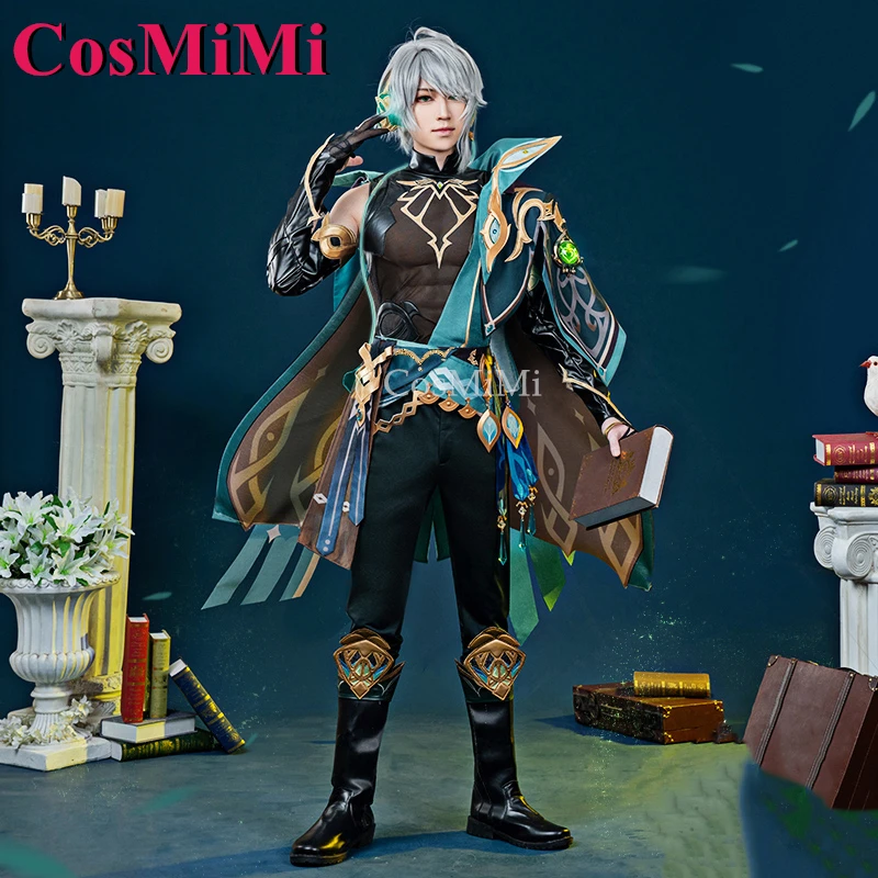 CosMiMi Alhaitham Cosplay Game Genshin Impact Costume Fashion Handsome Battle Uniforms Carnival Party Role Play Clothing S-XXL