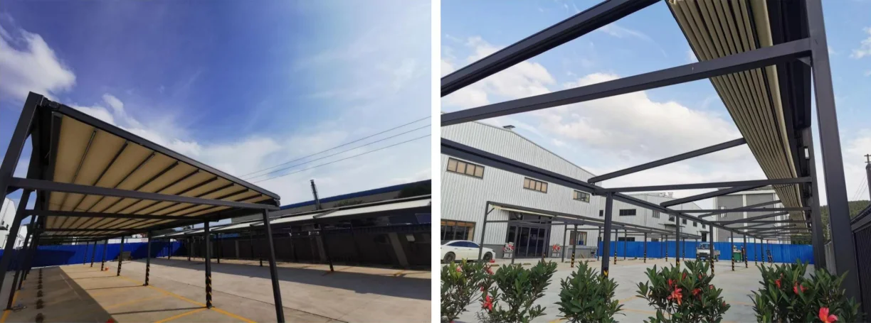 2026 Portable Folding Aluminum Alloy Canopy Outdoor Telescopic Awning Balcony Courtyard Sun and Rain Protectionpromote sales