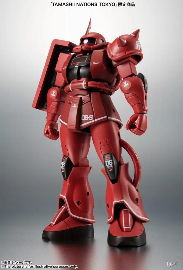 Bandai-مساحات الصواريخ Ver Gundam, Zaku II, نوع القائد, Char Aznable, شعار واقعي مخصص, لعبة نموذج نهائي, أصلية