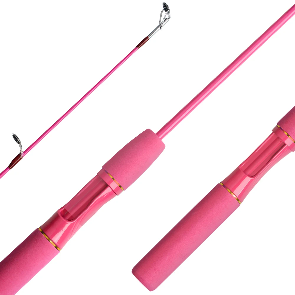 DNDYUJU 1.5M canna da pesca per bambini canna da pesca per principianti canna carina Include mulinello da Spinning rosa verde disponibile regalo per