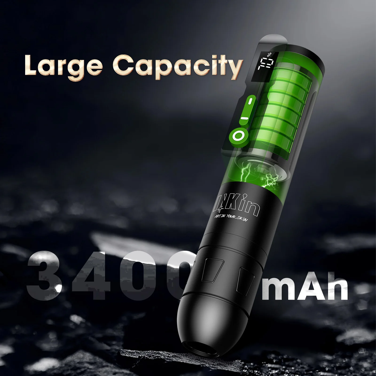 3400mAh Capacity INKIN CL2 Max Wireless Battery Tattoo Pen Machine Led Display Power Supply for Cartridge Tattoo Needles