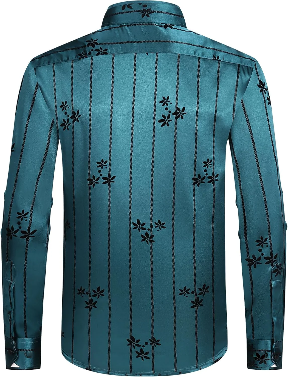 2026 Tasteful Men's High-end Satin Textured Polyester Fiber Shirt Soft Smooth Solid Color Shirt Holiday Party Casual Shirt Men
