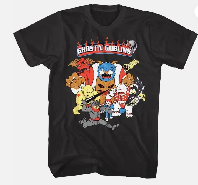 

Ghosts 'n Goblins Vintage Game Men's T Shirt Summer Short Sleeve T-Shirt Cotton Clothing Wear Trend New Fashion