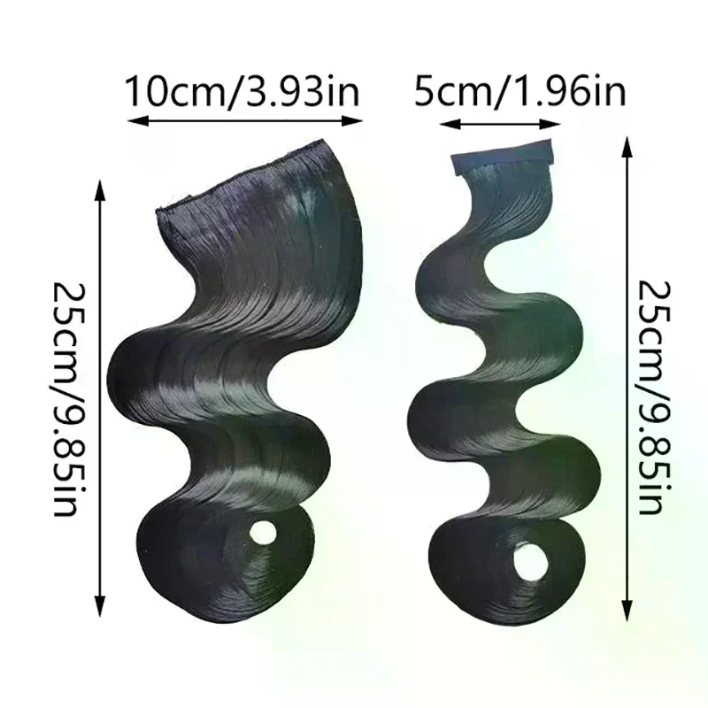 الاصطناعية خمر اليد دفع تموج الانفجارات وهمية جمهورية الصين نمط موجة رئيس شعر مستعار قطعة العتيقة للنساء #5