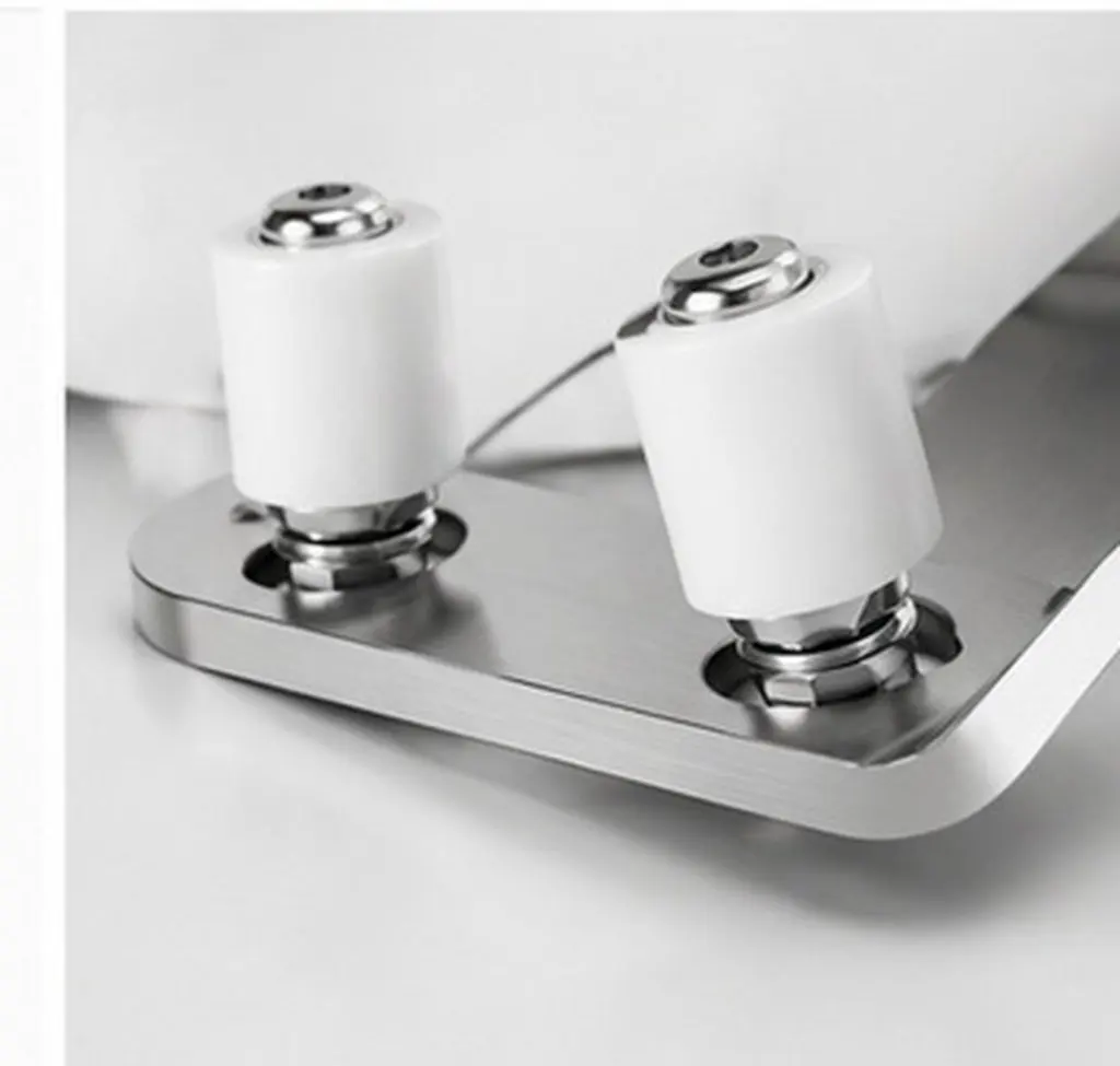 2pcs Stainless Steel Floor Guide For Barn Doors Sliding Bottom Hardware Track Stabilizer Stopper Durable Rail Aligner Sliding