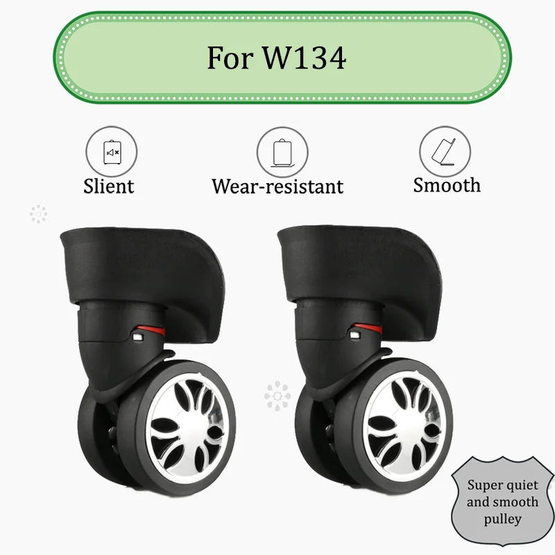 For W134  Wear-Resistant Upgraded Suitcase Castor Wheel Set - Silent and Smooth for Trolley Cases