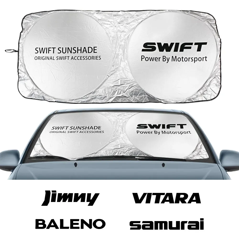 Car Windshield Sunshades For Suzuki Ignis Celerio Grand Vitara Alto Baleno Ciaz Equator Ertiga Jimny S-Cross Swift SX4 Vitara
